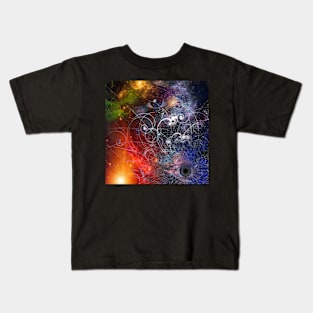 Elegant woman abstract portrait Kids T-Shirt